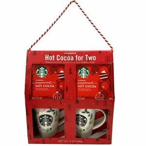 Starbucks Holiday Ceramic Mugs Set of 2